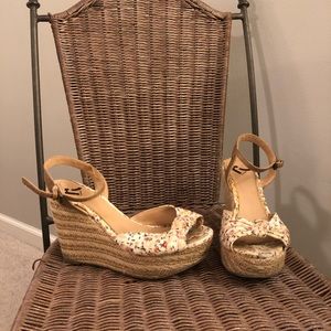 Report Floral Espadrille Wedges